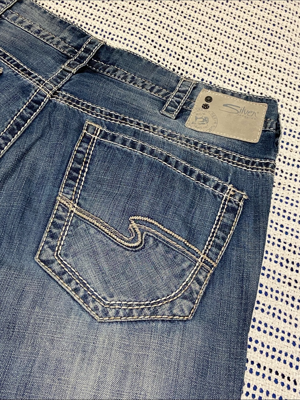 Silver Jeans GORDIE loose fit straight classic style Rodeo Cowboy Size 36x34”